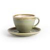 Olympia Kiln tazas de capuchino verde musgo 23cl