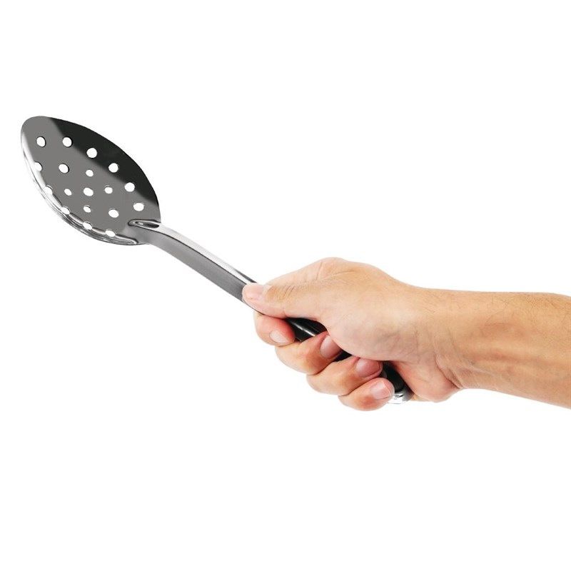 Vogue geperforeerde RVS serveerlepel 28cm
