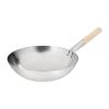 Vogue zacht stalen wok ronde basis 356 mm