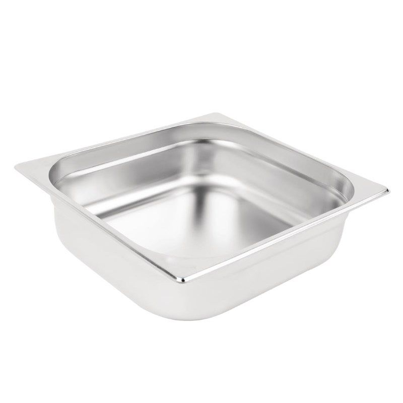 Vogue Contenitore Gastronorm 2/3 in acciaio inox 100 mm