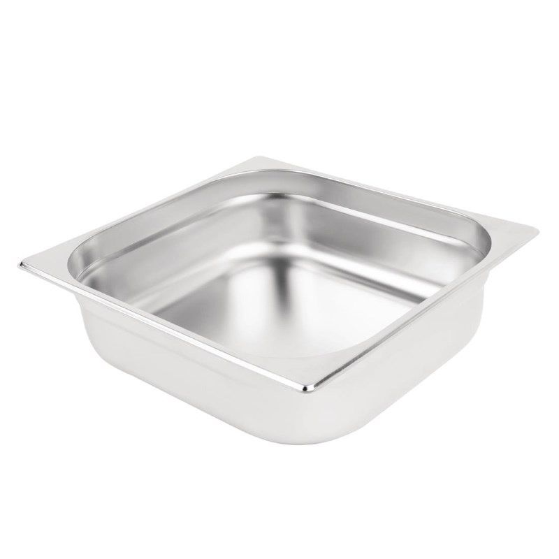 Vogue Contenitore Gastronorm 2/3 in acciaio inox 100 mm