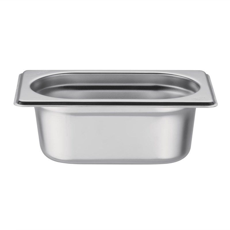 Vogue Acero inoxidable 1/9 Gastronorm Pan 65 mm
