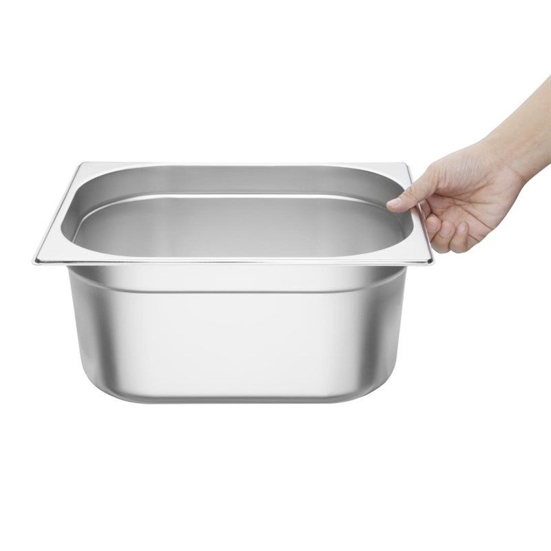Vogue Rustfrit St&aring;l 1/2 Gastronorm Pan 150 mm