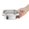 Vogue Stainless Steel 1/6 Gastronorm Pan 65 mm