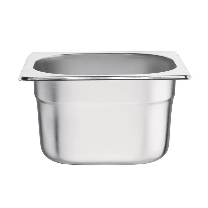 Vogue Contenitore Gastronorm 1/6 inox 100 mm