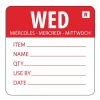 Vogue verwijderbaar dag van de week-label woensdag (pak van 500)