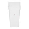 Papelera basculante de polipropileno SYR blanca 50 litros
