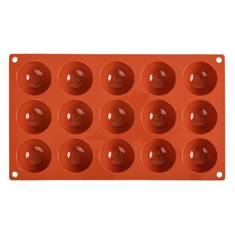 Pavoni Formaflex siliconen bakvorm 15 halve bollen