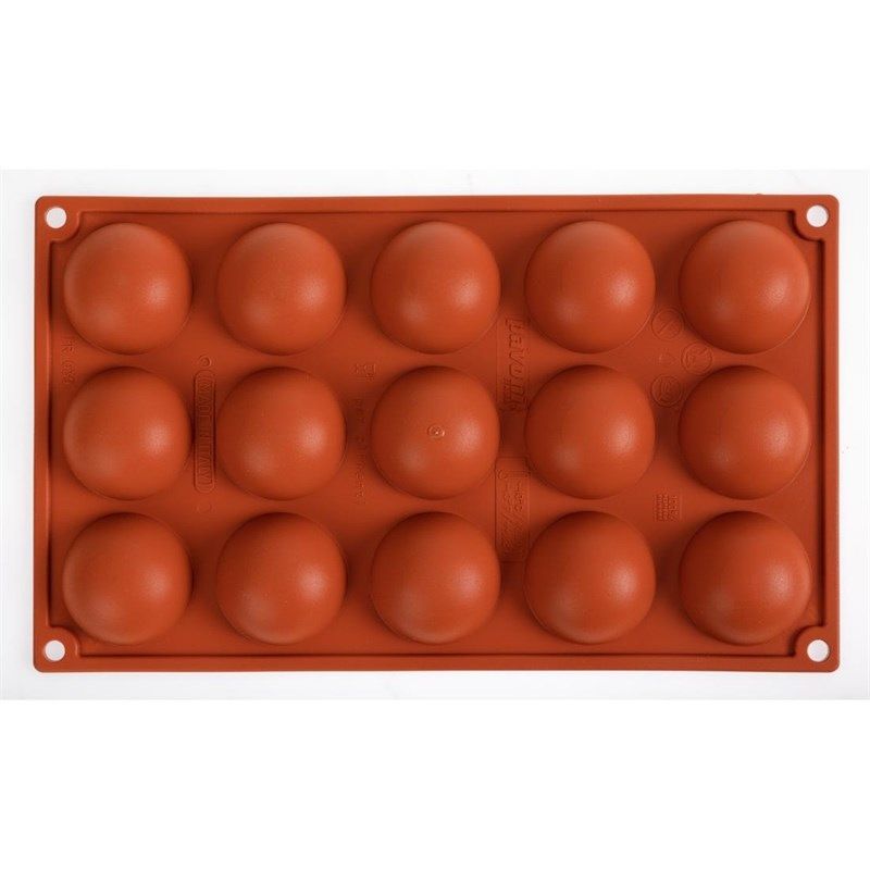Pavoni Formaflex siliconen bakvorm 15 halve bollen