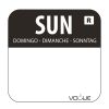 Dozownik naklejek ze stali nierdzewnej oznaczony kolorami Vogue + naklejki