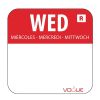 Dozownik naklejek ze stali nierdzewnej oznaczony kolorami Vogue + naklejki