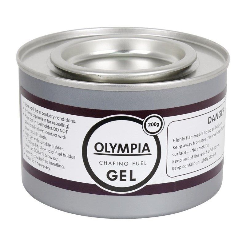 2x Chafing Dish Olympia Milan con gel di pasta combustibile Olympia da 72 pezzi