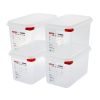 Araven GN1/4 voedselbak met deksel 4,3 liter