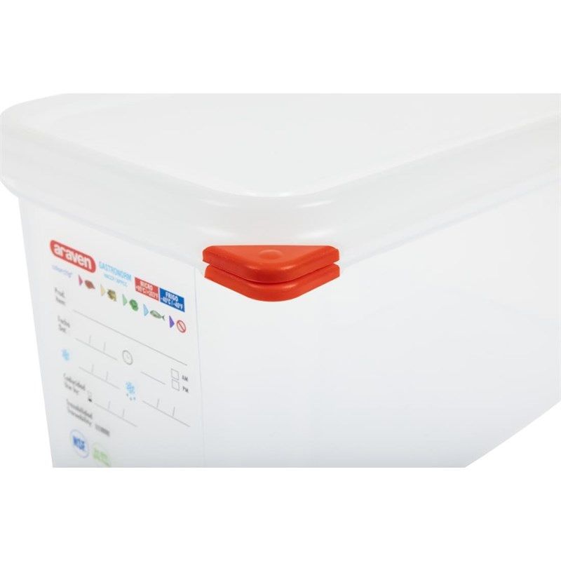 Araven GN1/4 voedselbak met deksel 4,3 liter