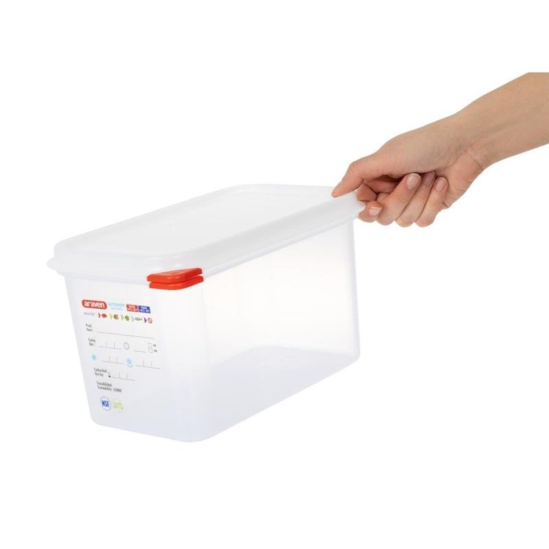 Araven GN1/4 voedselbak met deksel 4,3 liter