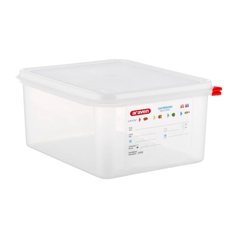 Araven GN 1/2 voedselbak met deksel 10 liter
