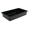 Contenedor gastronorm policarbonato Vogue negro GN1 / 1 100mm