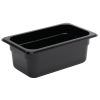 Contenedor gastronorm policarbonato Vogue negro GN1 / 4 100mm