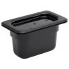Contenedor gastronorm policarbonato Vogue negro GN1 / 9 100mm