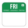 Vogue uppl&ouml;sbara matetiketter f&auml;rgkodade fredag (rulle 1000)