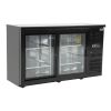 Polar U-series bar display with 2 sliding doors