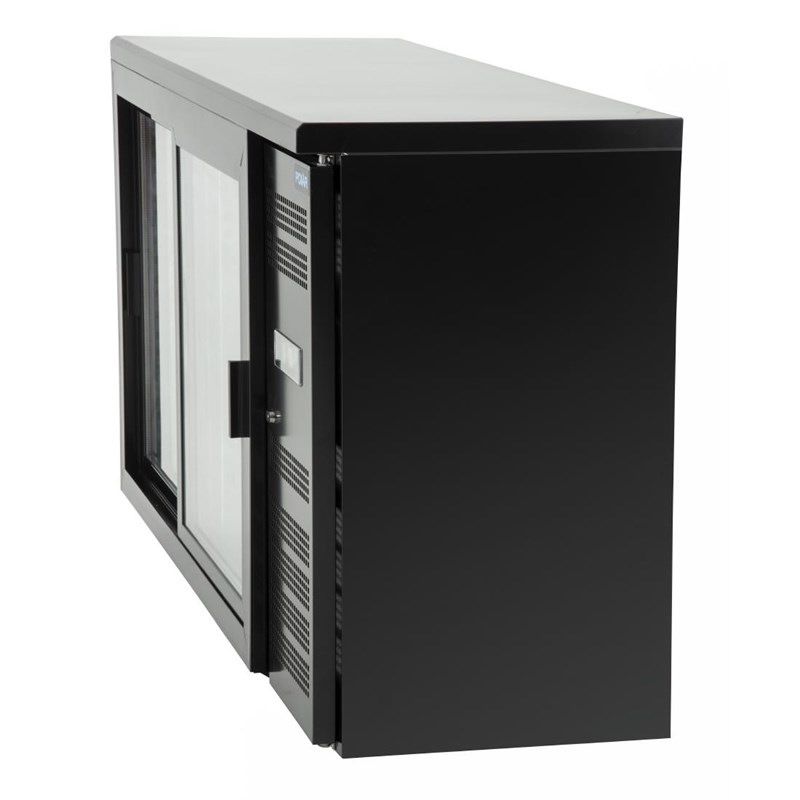 Polar U-series bar display with 2 sliding doors