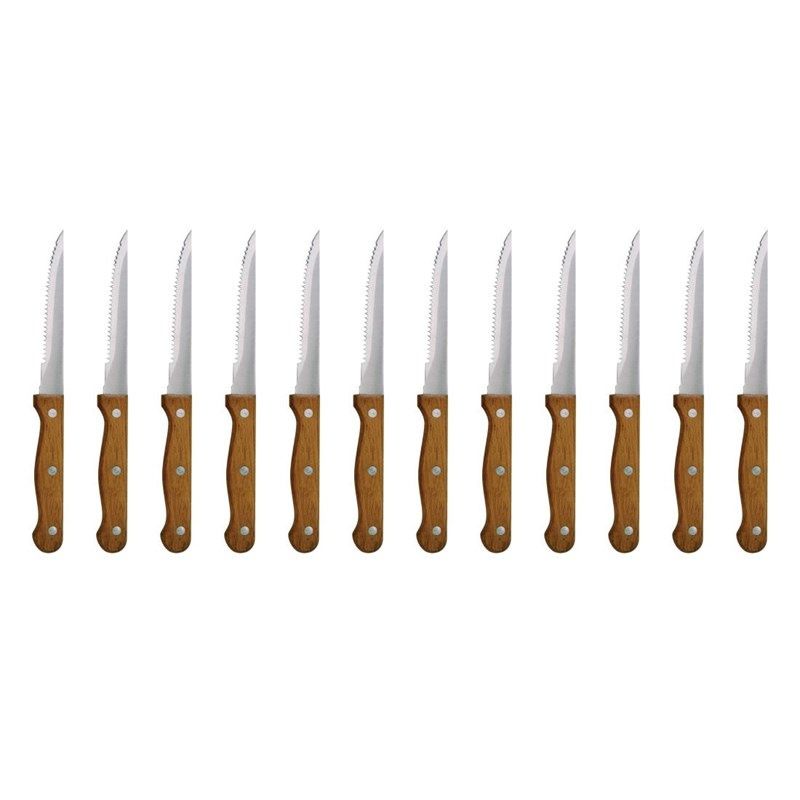 Olympia steak knife with wooden handle