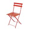 Bolero sillas plegables de acero rojo - 2 piezas
