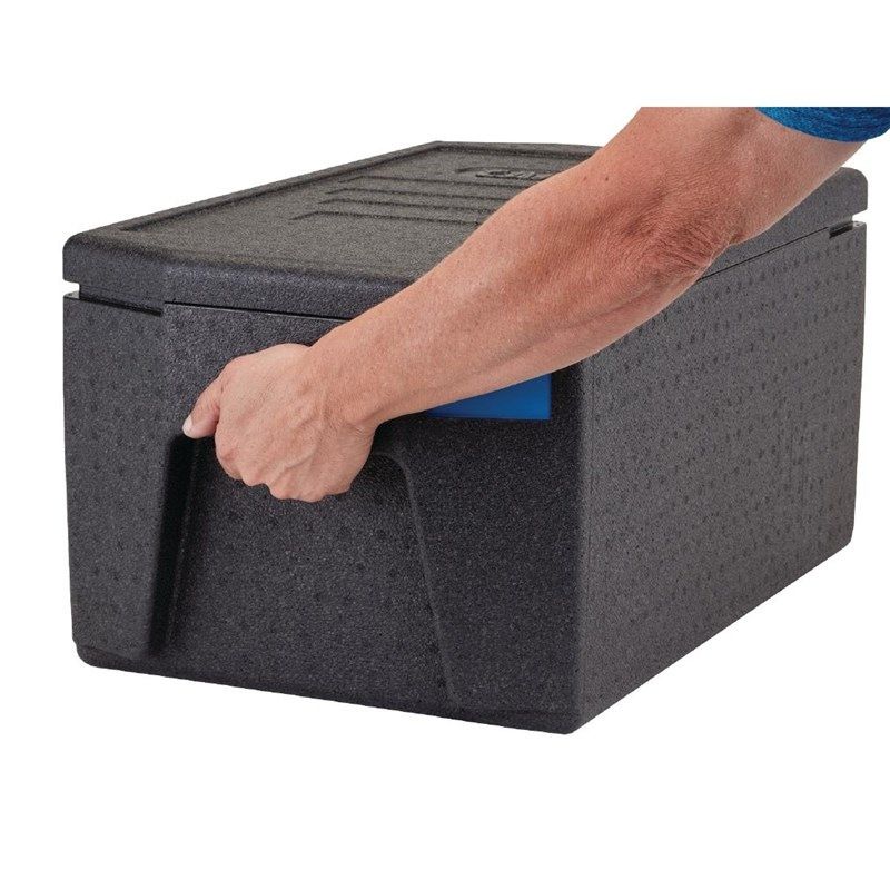 Contenant alimentaire isotherme Cambro Cam GoBox 46L avec grandes poign&eacute;es