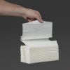 Jantex C-gevouwen handdoeken 2-laags wit