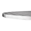 Mesa redonda Bolero con tapa abatible de acero inoxidable 60 cm