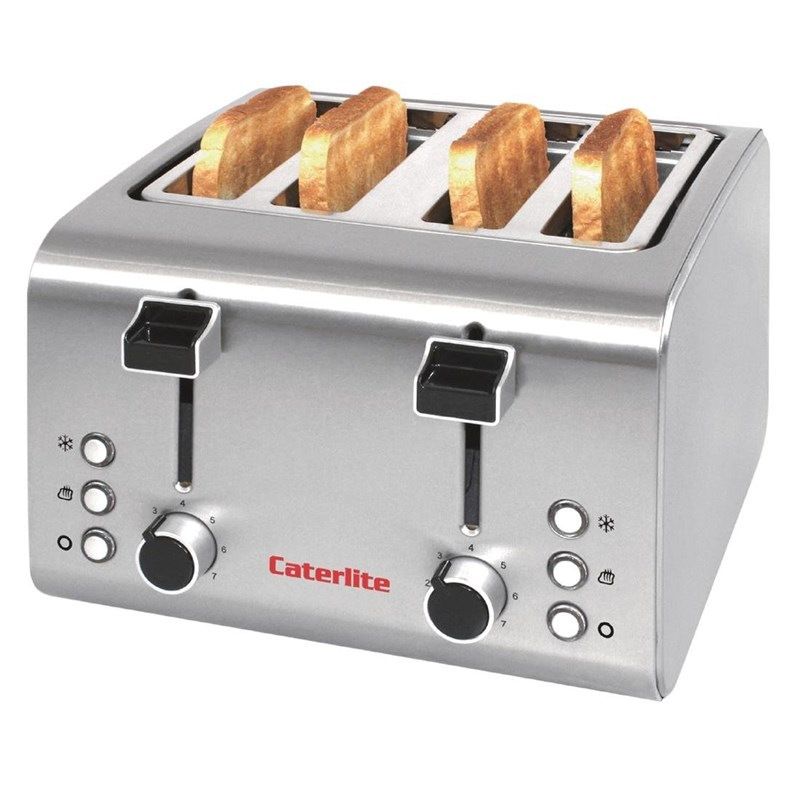 Grille-pain Caterlite 4 fentes en acier inoxydable