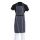 Whites halterschort blauw-wit gestreept