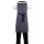 Whites halterschort polyester-katoen grijs
