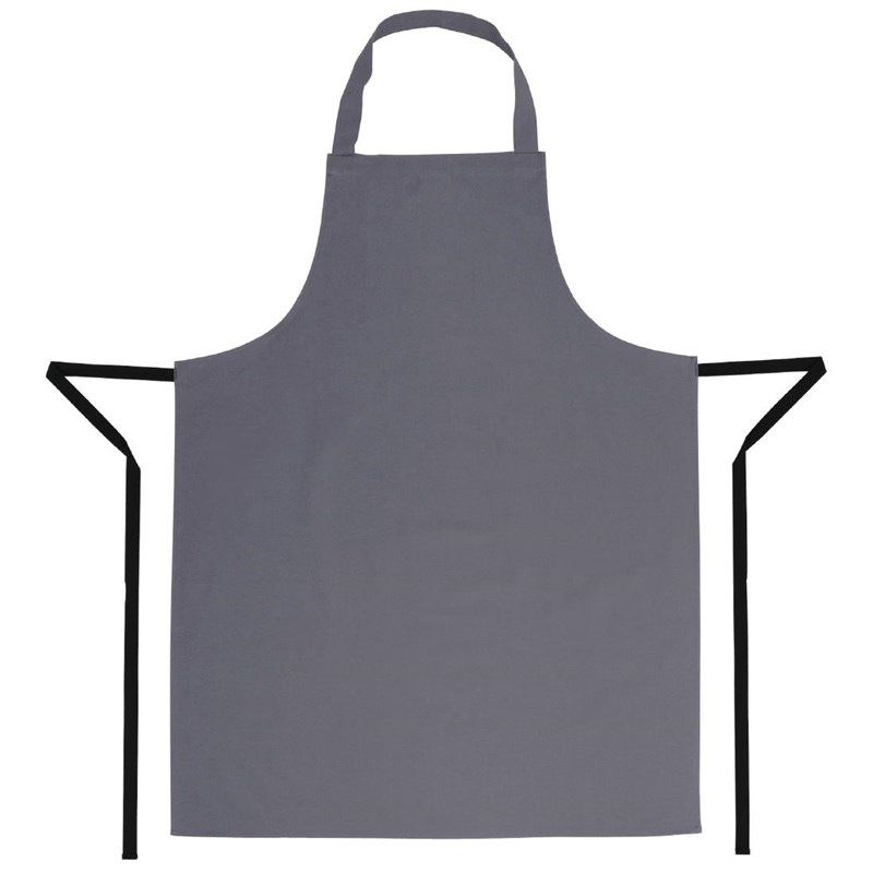 Whites halterschort polyester-katoen grijs