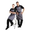 Whites halterschort polyester-katoen grijs