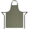 Whites halterschort polyester-katoen olijfgroen