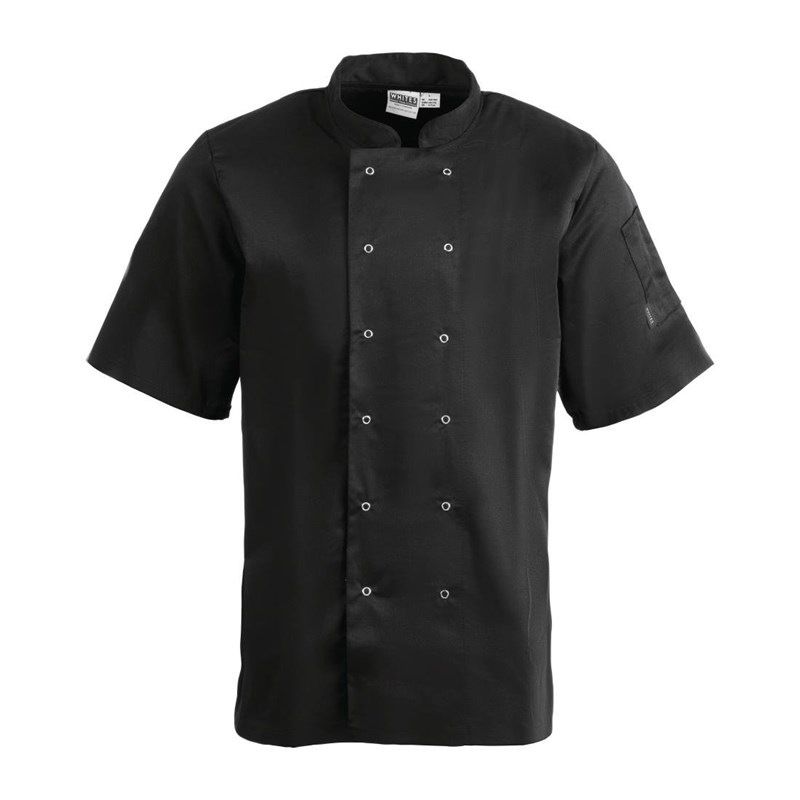 Whites Chefs Clothing Whites Vegas koksbuis korte mouw zwart