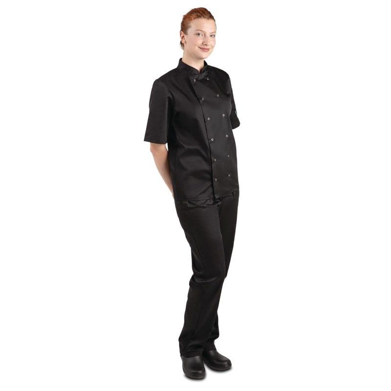 Whites Chefs Clothing Whites Vegas koksbuis korte mouw zwart