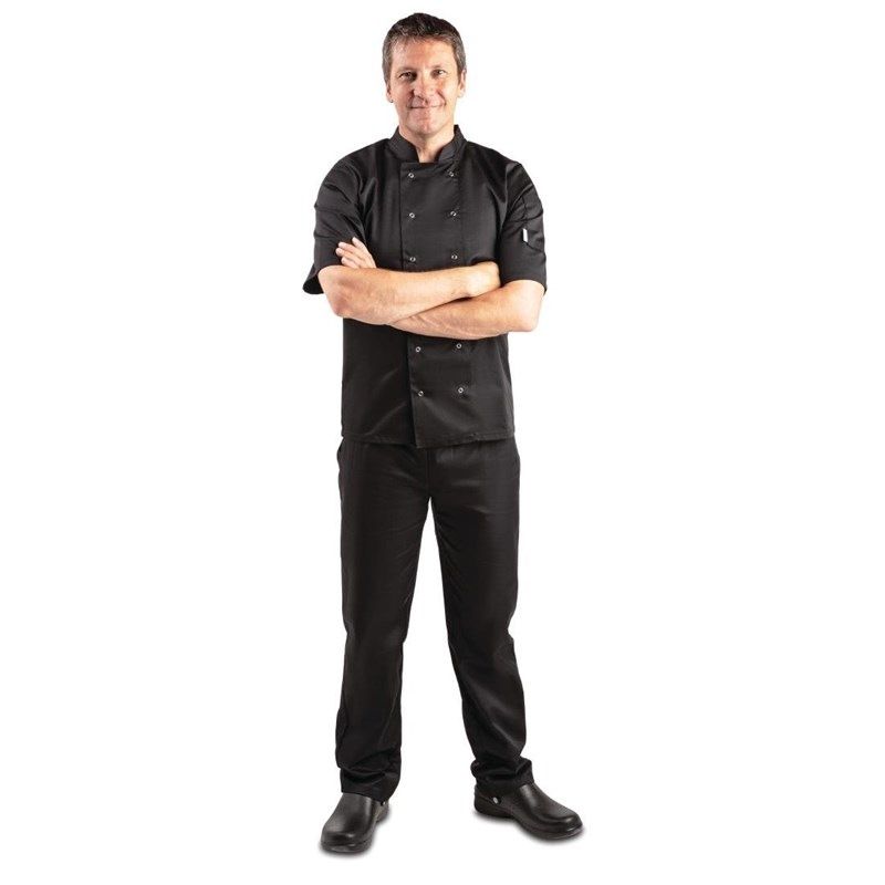 Whites Chefs Clothing Whites Vegas koksbuis korte mouw zwart