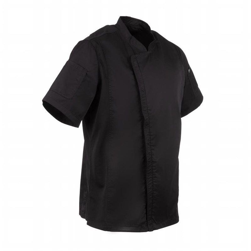 Chef Works Springfield unisex koksbuis met rits zwart