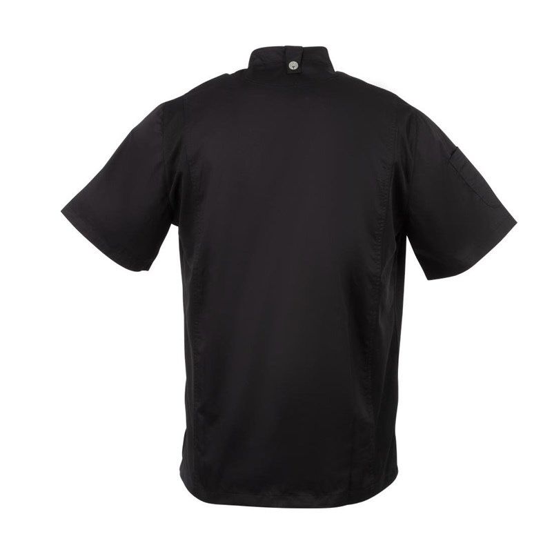 Chef Works Springfield unisex koksbuis met rits zwart