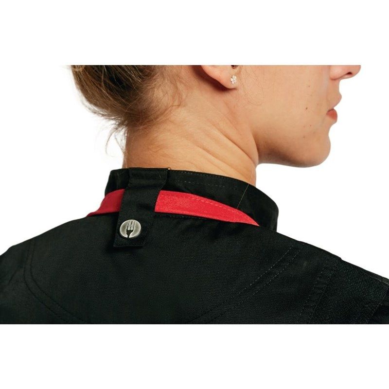 Chef Works Springfield unisex koksbuis met rits zwart
