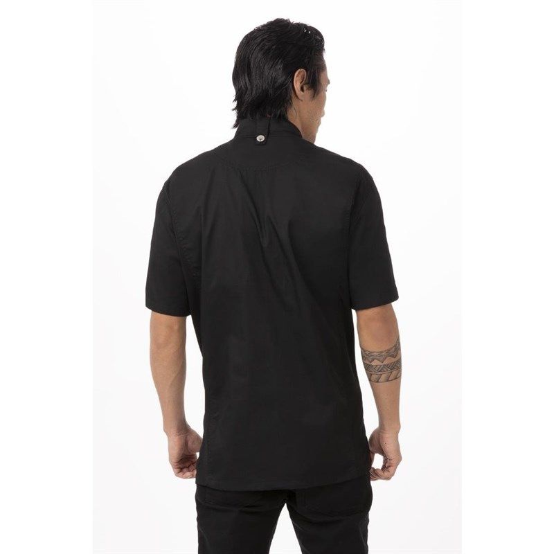 Chef Works Springfield unisex koksbuis met rits zwart