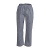 Cal&ccedil;a chef unissex Whites Vegas xadrez preto e branco