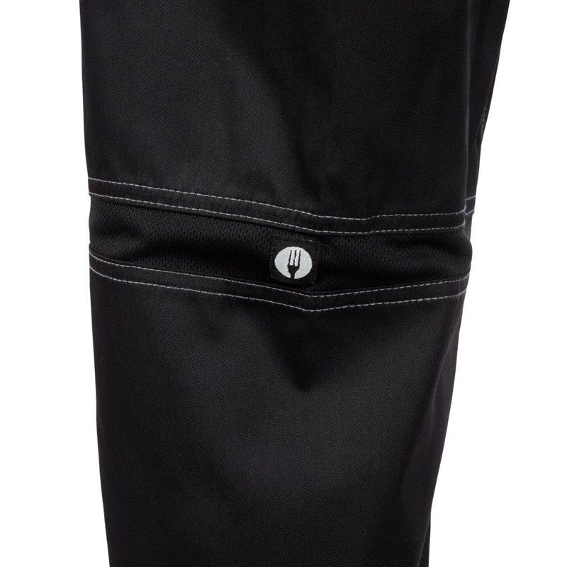 Chef Works Cool Vent uniseks baggy koksbroek zwart