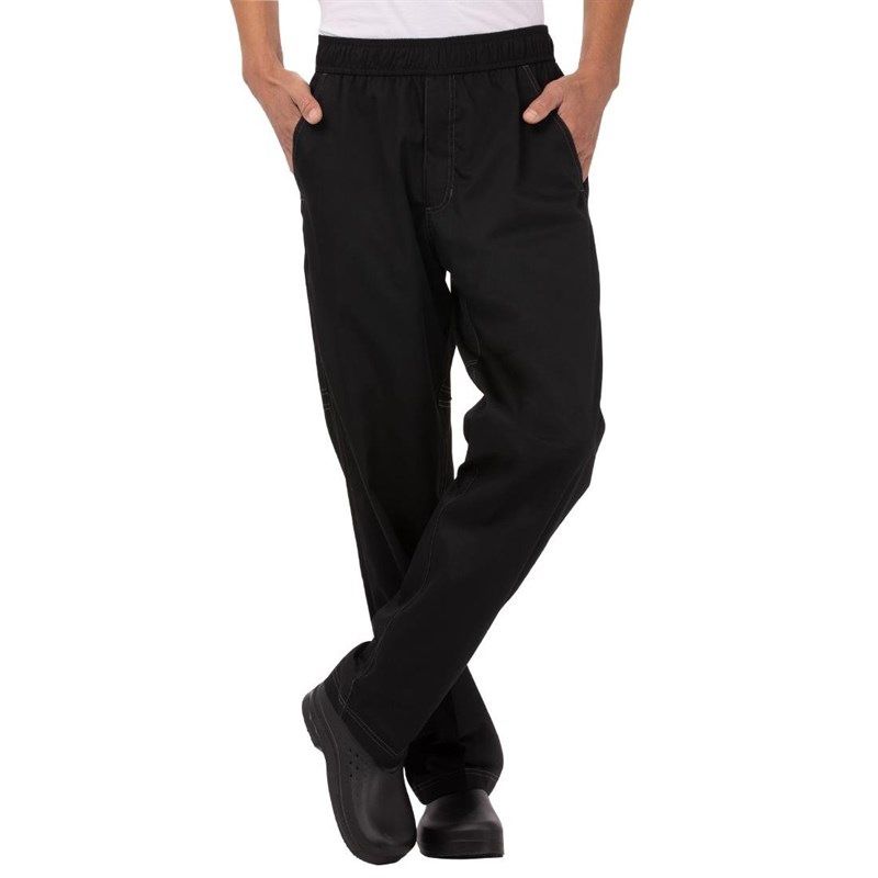 Chef Works Cool Vent uniseks baggy koksbroek zwart