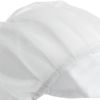 Whites nylon muts met klep en haarnet