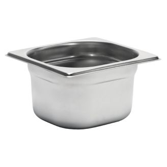 Gastro M rustfrit st&aring;l GN 1/6 beholder 10cm dyb