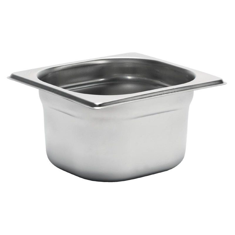 Gastro M rustfrit st&aring;l GN 1/6 beholder 10cm dyb